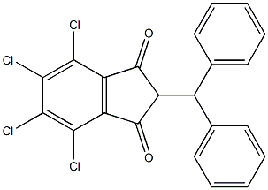 2-benzhydryl-4,5,6,7-tetrachloro-1H-indene-1,3(2H)-dione Structure