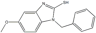 1-benzyl-5-methoxy-1H-benzimidazole-2-thiol,,结构式