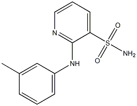 2-(3-toluidino)pyridine-3-sulfonamide,,结构式