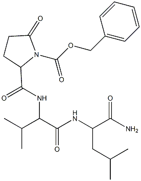 benzyl 2-({[1-({[1-(aminocarbonyl)-3-methylbutyl]amino}carbonyl)-2-methylpropyl]amino}carbonyl)-5-oxo-1-pyrrolidinecarboxylate