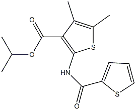 isopropyl 4,5-dimethyl-2-[(2-thienylcarbonyl)amino]-3-thiophenecarboxylate