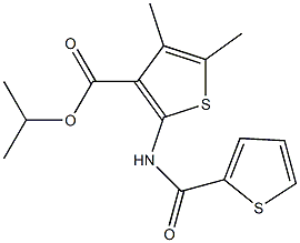  isopropyl 4,5-dimethyl-2-[(2-thienylcarbonyl)amino]-3-thiophenecarboxylate