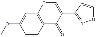 3-(3-isoxazolyl)-7-methoxy-4H-chromen-4-one,,结构式