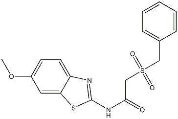 2-(benzylsulfonyl)-N-(6-methoxy-1,3-benzothiazol-2-yl)acetamide