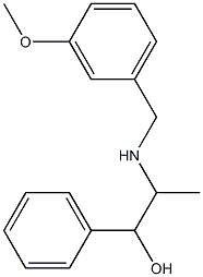 2-[(3-methoxybenzyl)amino]-1-phenyl-1-propanol 结构式