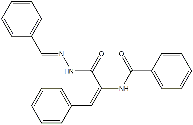 N-{1-[(2-benzylidenehydrazino)carbonyl]-2-phenylvinyl}benzamide|