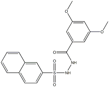 N'-(3,5-dimethoxybenzoyl)-2-naphthalenesulfonohydrazide Structure
