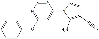 5-amino-1-(6-phenoxy-4-pyrimidinyl)-1H-pyrazole-4-carbonitrile