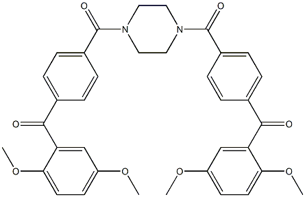[4-({4-[4-(2,5-dimethoxybenzoyl)benzoyl]-1-piperazinyl}carbonyl)phenyl](2,5-dimethoxyphenyl)methanone|