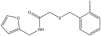  N-(2-furylmethyl)-2-[(2-methylbenzyl)sulfanyl]acetamide