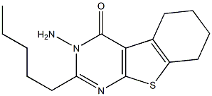 3-amino-2-pentyl-5,6,7,8-tetrahydro[1]benzothieno[2,3-d]pyrimidin-4(3H)-one,,结构式