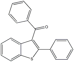 phenyl(2-phenyl-1-benzothien-3-yl)methanone,,结构式