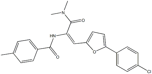 N-{2-[5-(4-chlorophenyl)-2-furyl]-1-[(dimethylamino)carbonyl]vinyl}-4-methylbenzamide