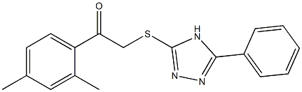 1-(2,4-dimethylphenyl)-2-[(5-phenyl-4H-1,2,4-triazol-3-yl)sulfanyl]ethanone