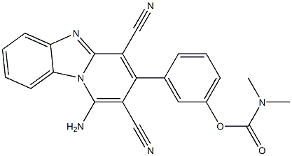 3-(1-amino-2,4-dicyanopyrido[1,2-a]benzimidazol-3-yl)phenyl dimethylcarbamate