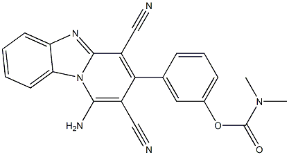 3-(1-amino-2,4-dicyanopyrido[1,2-a]benzimidazol-3-yl)phenyl dimethylcarbamate|