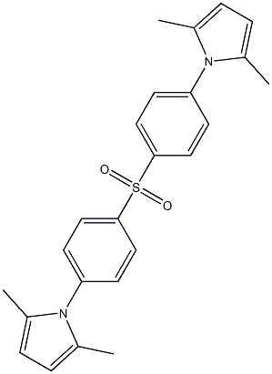 bis[4-(2,5-dimethyl-1H-pyrrol-1-yl)phenyl] sulfone 结构式