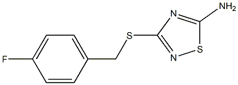 3-[(4-fluorobenzyl)sulfanyl]-1,2,4-thiadiazol-5-ylamine Struktur