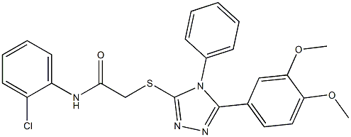 N-(2-chlorophenyl)-2-{[5-(3,4-dimethoxyphenyl)-4-phenyl-4H-1,2,4-triazol-3-yl]sulfanyl}acetamide