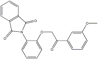 2-{2-[2-(3-methoxyphenyl)-2-oxoethoxy]phenyl}-1H-isoindole-1,3(2H)-dione Struktur