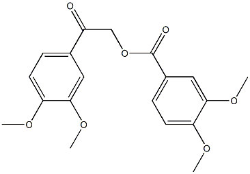 2-(3,4-dimethoxyphenyl)-2-oxoethyl 3,4-dimethoxybenzoate Structure