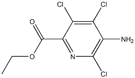 ethyl 5-amino-3,4,6-trichloro-2-pyridinecarboxylate Struktur
