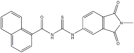 N-(2-methyl-1,3-dioxo-2,3-dihydro-1H-isoindol-5-yl)-N'-(1-naphthoyl)thiourea