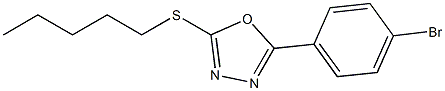 2-(4-bromophenyl)-5-(pentylsulfanyl)-1,3,4-oxadiazole