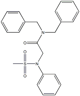 N,N-dibenzyl-2-[(methylsulfonyl)anilino]acetamide