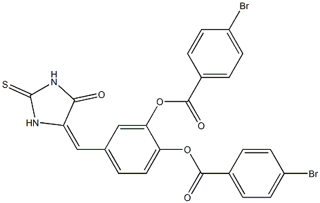 2-[(4-bromobenzoyl)oxy]-5-[(5-oxo-2-thioxo-4-imidazolidinylidene)methyl]phenyl 4-bromobenzoate