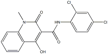 N-(2,4-dichlorophenyl)-4-hydroxy-1-methyl-2-oxo-1,2-dihydroquinoline-3-carboxamide Structure