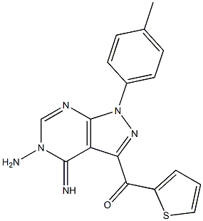  [5-amino-4-imino-1-(4-methylphenyl)-4,5-dihydro-1H-pyrazolo[3,4-d]pyrimidin-3-yl](2-thienyl)methanone