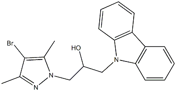 1-(4-bromo-3,5-dimethyl-1H-pyrazol-1-yl)-3-(9H-carbazol-9-yl)-2-propanol