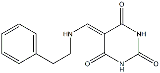 5-{[(2-phenylethyl)amino]methylene}-2,4,6(1H,3H,5H)-pyrimidinetrione Struktur