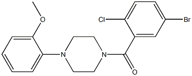  2-[4-(5-bromo-2-chlorobenzoyl)-1-piperazinyl]phenyl methyl ether