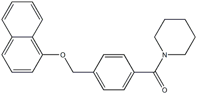 1-naphthyl 4-(1-piperidinylcarbonyl)benzyl ether