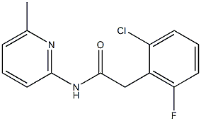 2-(2-chloro-6-fluorophenyl)-N-(6-methyl-2-pyridinyl)acetamide