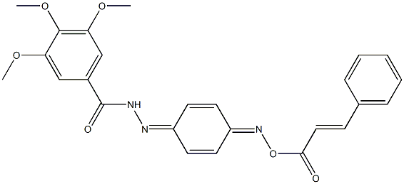  N'-{4-[(cinnamoyloxy)imino]-2,5-cyclohexadien-1-ylidene}-3,4,5-trimethoxybenzohydrazide