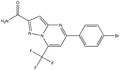 5-(4-bromophenyl)-7-(trifluoromethyl)pyrazolo[1,5-a]pyrimidine-2-carboxamide Structure