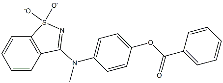 4-[(1,1-dioxido-1,2-benzisothiazol-3-yl)(methyl)amino]phenyl benzoate
