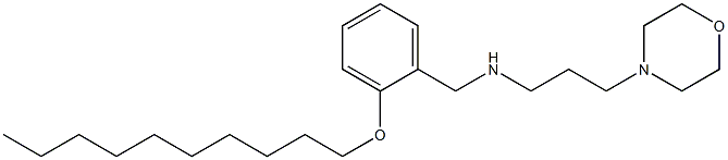 N-[2-(decyloxy)benzyl]-N-[3-(4-morpholinyl)propyl]amine Structure