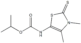 isopropyl 3,4-dimethyl-2-thioxo-2,3-dihydro-1,3-thiazol-5-ylcarbamate Structure