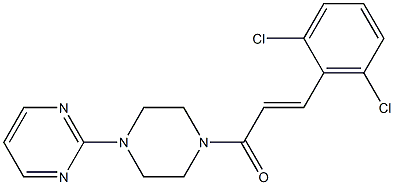 2-{4-[3-(2,6-dichlorophenyl)acryloyl]-1-piperazinyl}pyrimidine