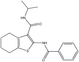 2-(benzoylamino)-N-isopropyl-4,5,6,7-tetrahydro-1-benzothiophene-3-carboxamide|