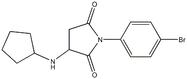 1-(4-bromophenyl)-3-(cyclopentylamino)pyrrolidine-2,5-dione Structure