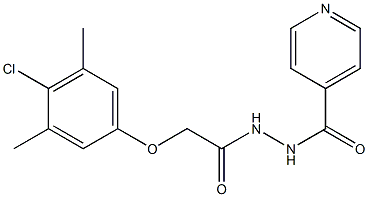 2-(4-chloro-3,5-dimethylphenoxy)-N'-isonicotinoylacetohydrazide