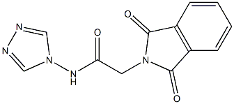 2-(1,3-dioxo-1,3-dihydro-2H-isoindol-2-yl)-N-(4H-1,2,4-triazol-4-yl)acetamide Struktur