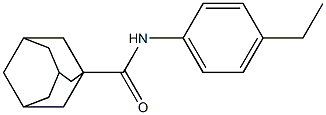 N-(4-ethylphenyl)-1-adamantanecarboxamide Struktur