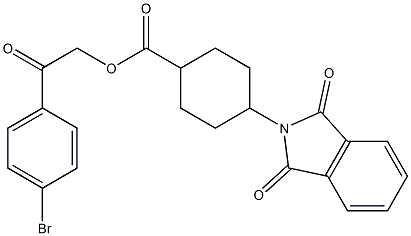  2-(4-bromophenyl)-2-oxoethyl 4-(1,3-dioxo-1,3-dihydro-2H-isoindol-2-yl)cyclohexanecarboxylate