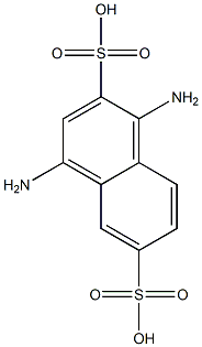 1,4-diamino-2,6-naphthalenedisulfonic acid 结构式